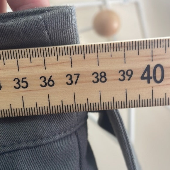 Oak + Fort - Tie Front Flowy Pants - Green Grey Neutral - Size 10 - Picture 14 of 16